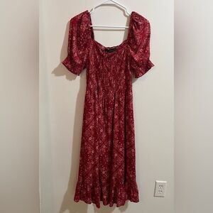Versona Red Midi Dress